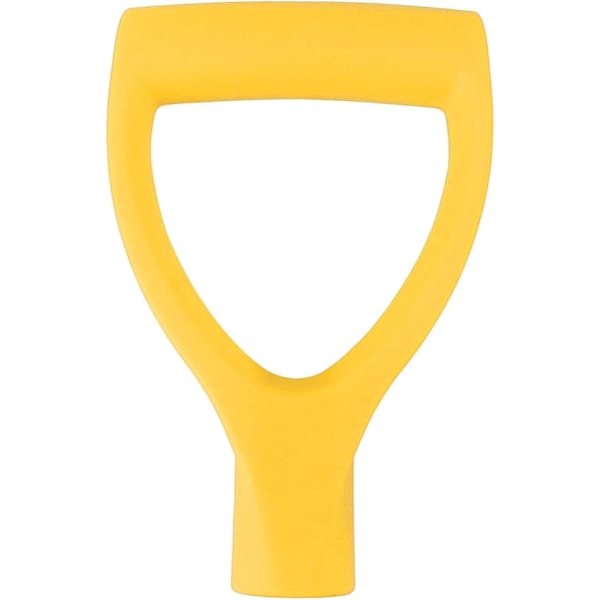 D-spadehandtak indre diameter på 3,2 cm/1,26\" erstatningsspadehandtak i plast for graving og ripping (gul)