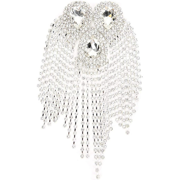 11 x 18 cm sömnad tofs strass kedja kristall glas sömnad tofs kristallkedja gör-det-själv kläder klänningar tillbehör