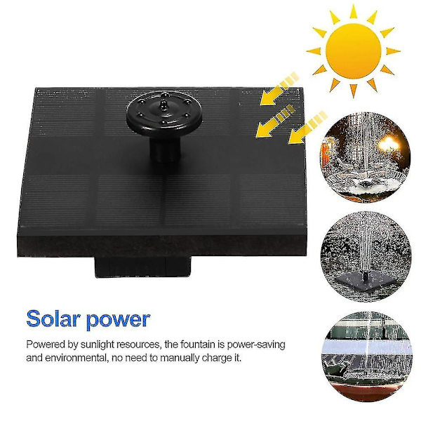 Solcellsfontänpump Solcellsfontän Fågelfontän Vatten
