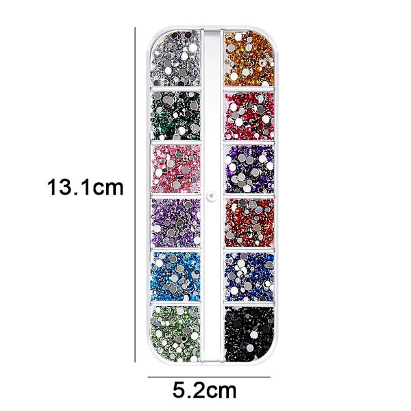 Krystaller Flatback Rhinestones til Negle Telefon Dekorationer Håndværk DIY style 2
