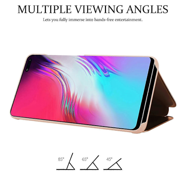 Samsung Galaxy S10 5G Skal - Smartview Design med Spegel KUNZIT ROSA
