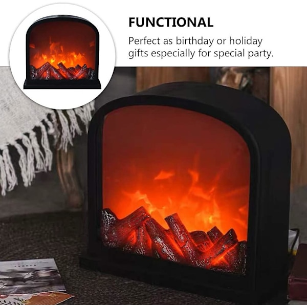 USB Flammeløs Peis Lampe