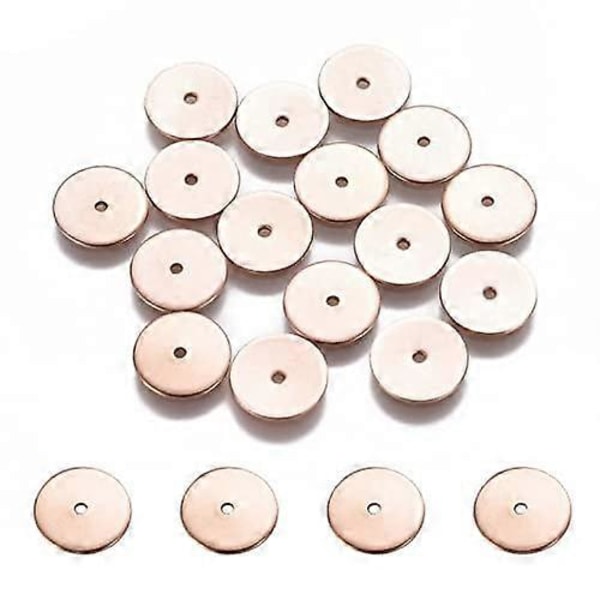 20 st 8mm Distanspärlor Gyllene Septalpärlor Kvadratiska Distanspärlor Lösa Stopparpärlor 304 Rostfritt Stål Pärlor för DIY-hantverk och Smyckestillverkning