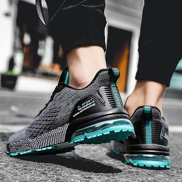 Herre Air Sports Løbesko Åndbare Skridsikre Sneakers Fr2932 BlackBlue EU 41