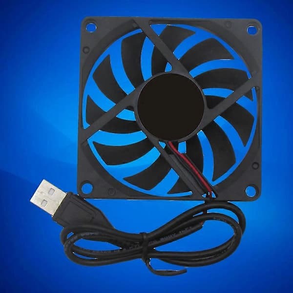 Kylfläkt USB-kontakt Universal 5V 8cm Router Datorchassi Kylfläns för PC