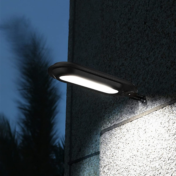 Valkoinen aurinkokennovalaisin ulkokäyttöön aitaan, etuovelle, seinälle ja vedenpitävä LED-koristevalo (viileä valkoinen)