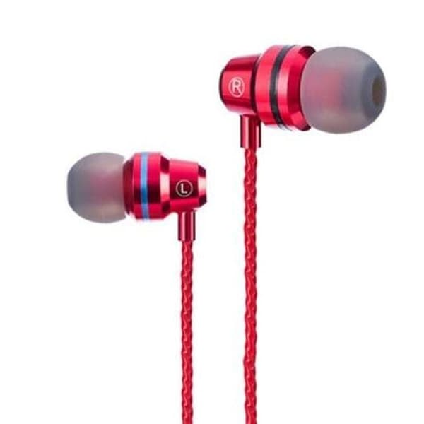 Typ C Hörlurar Dynamiska Hifi Hörlurar Röda Trådbundna Hörlurar