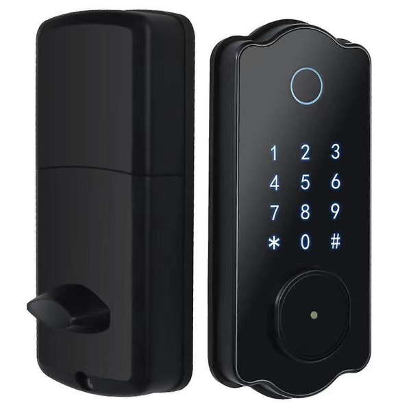 Automatisk fingeraftrykslås Wifittlock Bluetooth kombinationslås elektronisk trædørslås