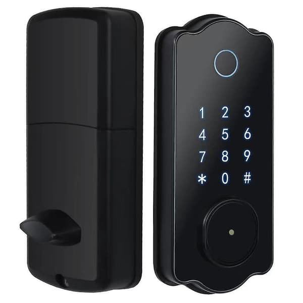 Automatisk fingeravtryckslås Wifittlock Bluetooth-kombinationslås Elektroniskt trä-dörrlås