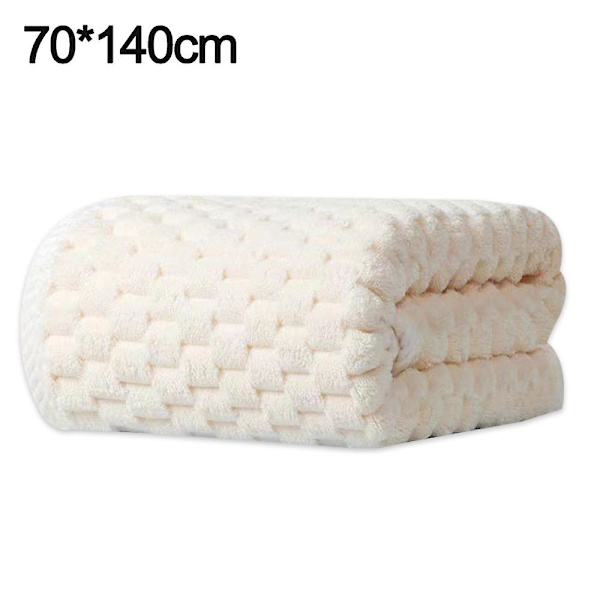 Oversized Luksus Badehåndklær - (blå, 70*140cm) - Supermyke og Svært Absorberende Dusjhåndklær Offwhite