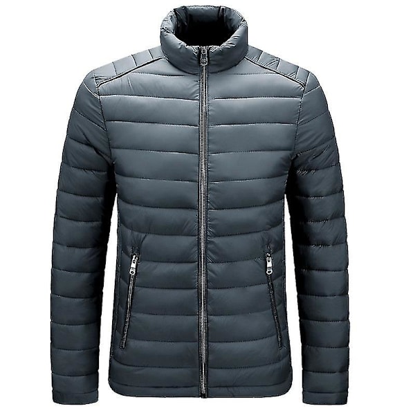 Unisex Jackor Termisk Jacka Ultralätt Vintermode L Gray