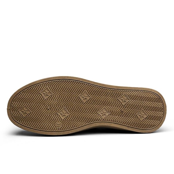 Herr Casual Skor Läder Skor Brädskor Frc928 Brown EU 41