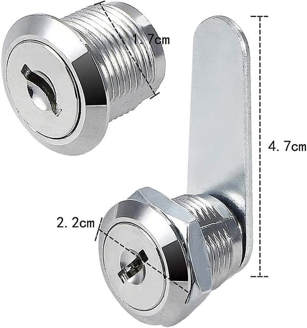 Postkassesikkerhetslås med 2 nøkler