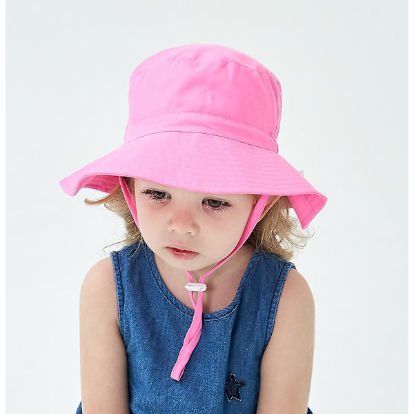 Sztxj 2-pack solhattar för småbarn och barn, sommarhatt med bred brätte för flickor och pojkar, 0-5 år (XS, passar huvudomkrets 44-46 cm)
