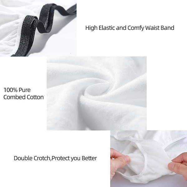 Althee 20 Pakker Herre Bomull Engangs Undertøy Truser Bærbare Briefs For Reise Fitness Hotell Spa S-2xl Style2 M