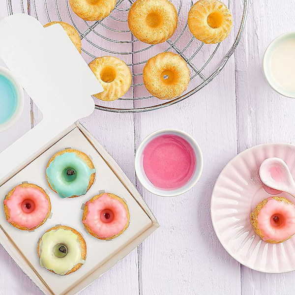 25 stk. Heilwiy cupcake-æsker med vindue og indsats. Cupcake-æsker med 4 huller til tærter
