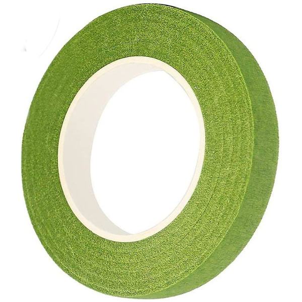 Gräsgröna blomstertejper för bukettstamomslag och hantverk, 1/2\" bred x 30 yards lång, 3-pack