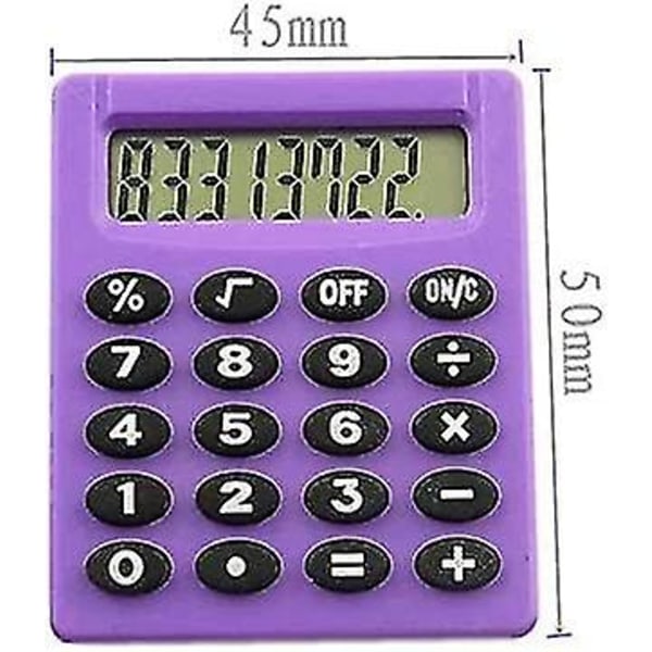 Lommeregner, 5 stk. 8-cifret elektronisk mini bærbar lommeregner til matematikundervisning, basiskontor