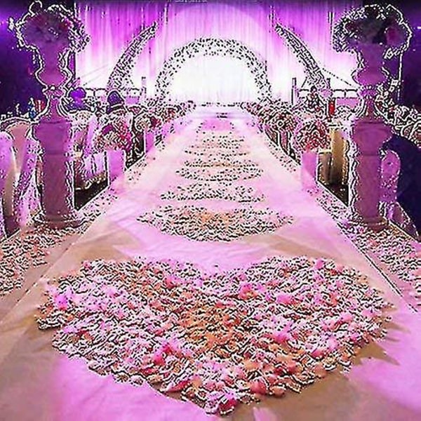 1000 st konstgjorda sidenrosblad Dekoration Bröllopsfest Rosa