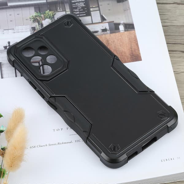 För Samsung Galaxy A53 Halkfritt Armor Mobilskal Black