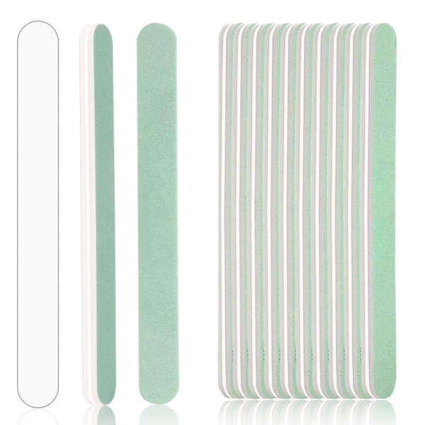 10 st Nail Buffer Block och Shine Kit för naturliga naglar, nagelfil nagelslipningsbufferblock