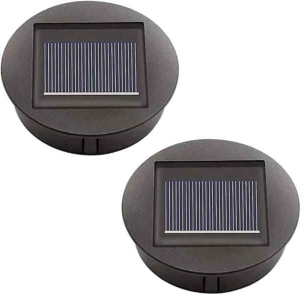 2 Pakning Solcellelys Erstatning Med Led Solcellepanel Erstatningsdeksel Utendørsbelysning Hagedekor