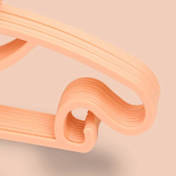 10 STK Babybøjler Til Garderobe, Multifunktionel Plast Tykke Opbevaringsbøjler Til Børn Rosetknude Tørrebøjler Til Småbørn (Orange)
