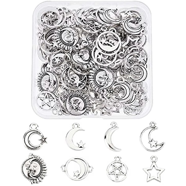 TibetanStyle Alloy -riipukset Antiikkihopeiset riipuskorut korujen valmistukseen