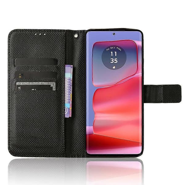 Diamanttekstur-deksel for Motorola Edge 50 Pro Black