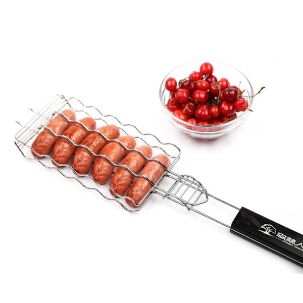 Bbq Grillverktyg Korv Grill Korv Grillnät Rostfritt stål Grillnät