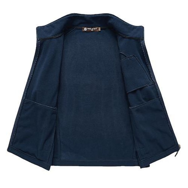 Miesten liivi, fleece-liivi tuulenpitävä hihaton takki liivi Black XL