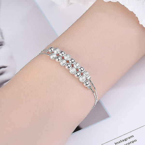 Silver Plating Armband Justerbar Storlek Charm Mode Alla Hjärtans Dag Smycken Present Till Kvinnor H