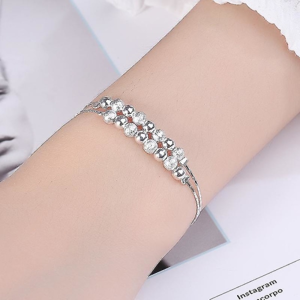 Silver Plating Armband Justerbar Storlek Charm Mode Alla Hjärtans Dag Smycken Present Till Kvinnor M