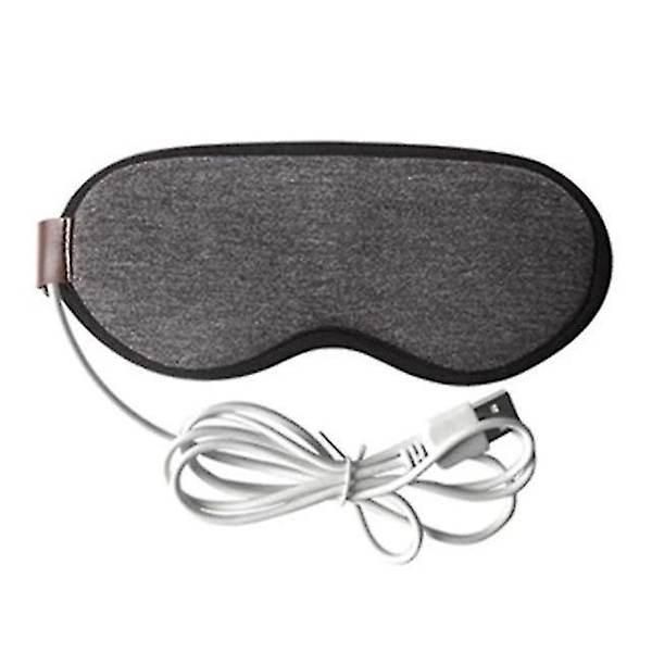 Varmt Øjenmaske USB Opvarmet Øjenmaske Varmer 3D Damp Øjenmaske Varmekompres Lindrer Øjentræthed Smart Timing Øjenplaster Søvn Sn-hot Gray