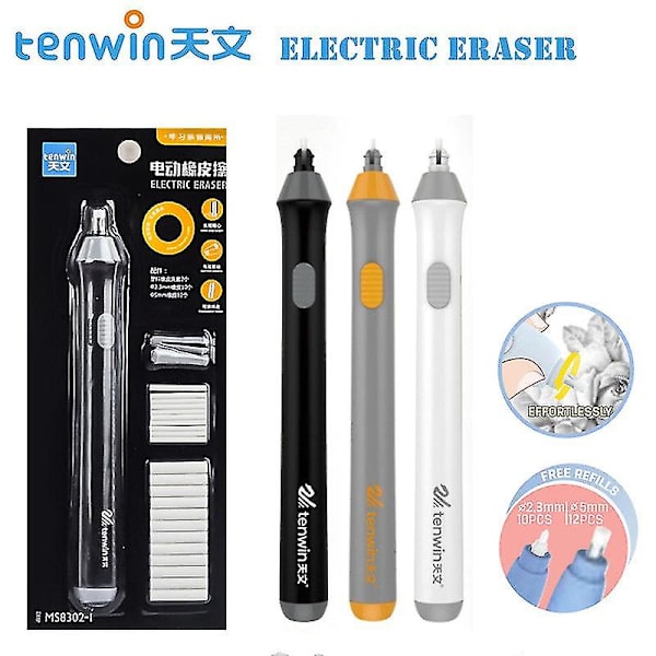 Justerbar Elektrisk Gummisudd Med Gummisudd Refills Batteridriven Skolmaterial Refill1