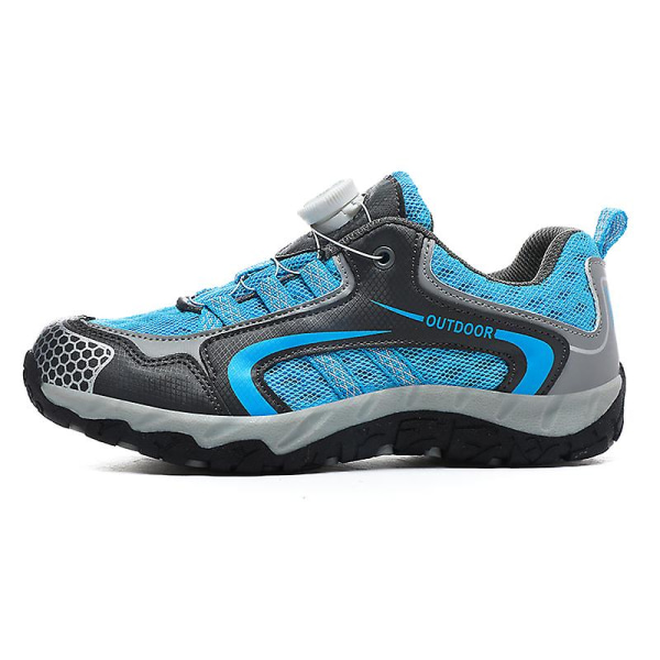 Dam Vandringsskor Låg-Top Sneakers För Utomhus Trailing Trekking Walking 3D232 Blue EU 36