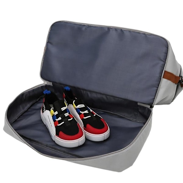 Stor Resväska Gymväska, Resväska Duffel Bag Weekender Övernattningsväska Blue