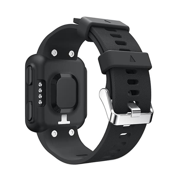 Blød silikone urrem til Garmin Forerunner 35 Black Style A Garmin Forerunner 35