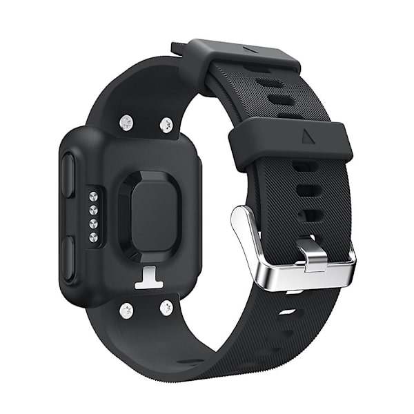 Blød silikone urrem til Garmin Forerunner 35 Black Style E Garmin Forerunner 35