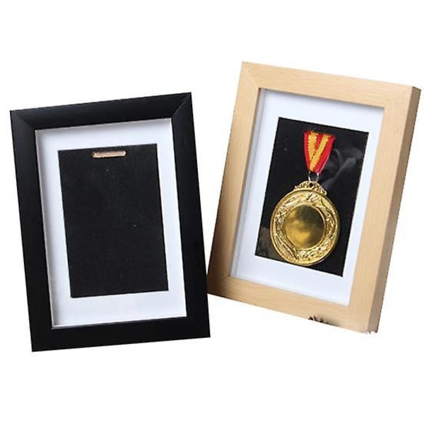 Ram för att visa medaljer, 3D-box för sportmedaljer Brown 15*20cm