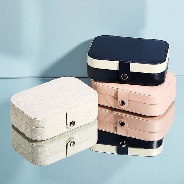 Smykkeskrin, Lille Smykkeskrin Kvinder Piger Rejse Smykke Organizer (hvid)