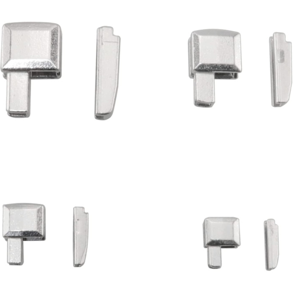Dragkedja Stopp 16set Vit Guld Metall Dragkedja Spärr Slider Stopp #3/#5/#8/#10 Dragkedja Stopp Boxar Och Dragkedja Insättnings Stift