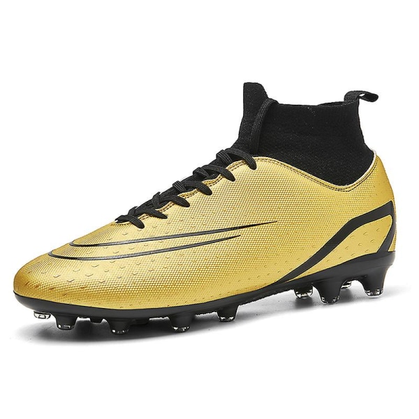 Herre Fodboldsko Skridsikre Fodboldstøvler Græsfodboldsko 238 Gold EU 38