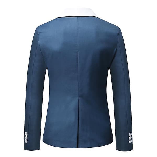 Herr Casual Blazer Jacka Slim Fit Stylish Kostymjacka Blue S