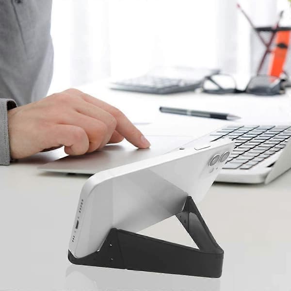 8 stk. lommeformat farverig foldbar V-model mobiltelefonholder