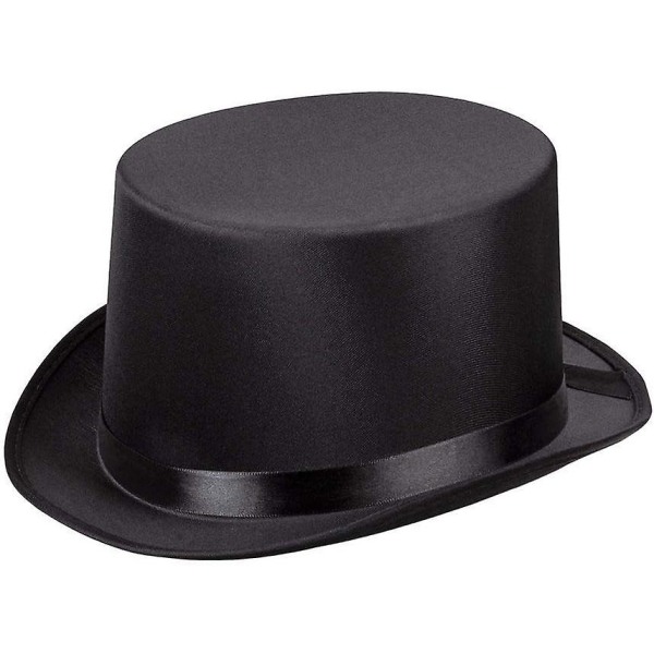 Boland 04133 Gala Black Satin Top Hat, 57/59cm Black