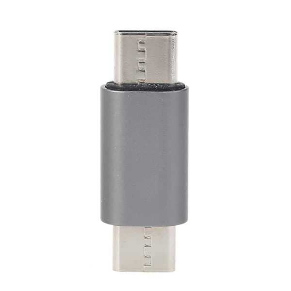Universal Adapter Bærbar Type C Han til Type C Han Konverter til Smartphone Grey