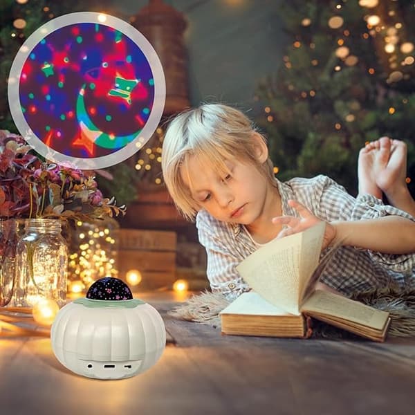 Star Projector Night Light, Star Light Projector,Pumpa Design Lamp Projektor | Nattljus projektorlampa för sovrum, arbetsrum