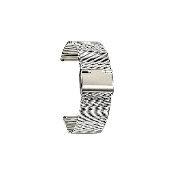 Dameklokke i rustfritt stål med mesh-rem, 22 mm hurtigutløsende mesh-rem