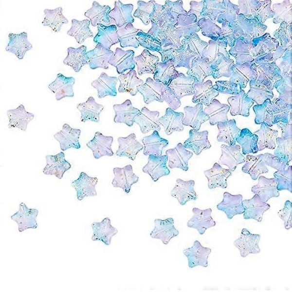 120 st Fjärilsglaspärlor i 10 färger Transparenta insektspärlor Små djur pärlor Kawaii Center Drill Pärla Färgglada bakade målade pärlor för handgjorda